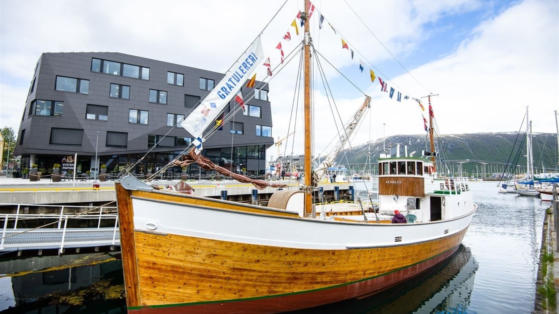 The boat Hermes II in Tromsø Northern Norway