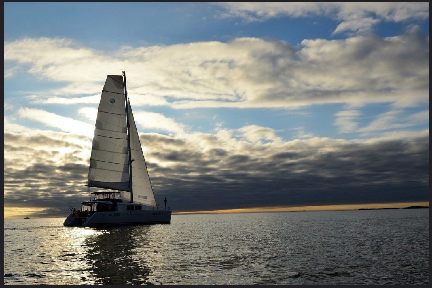 Three Hours Midnight sun sailing with the newest Luxury catamaran Arctic Princess