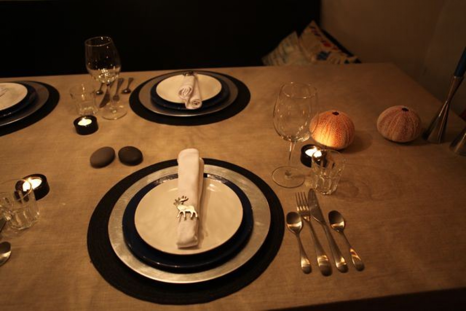 Table set for dinner