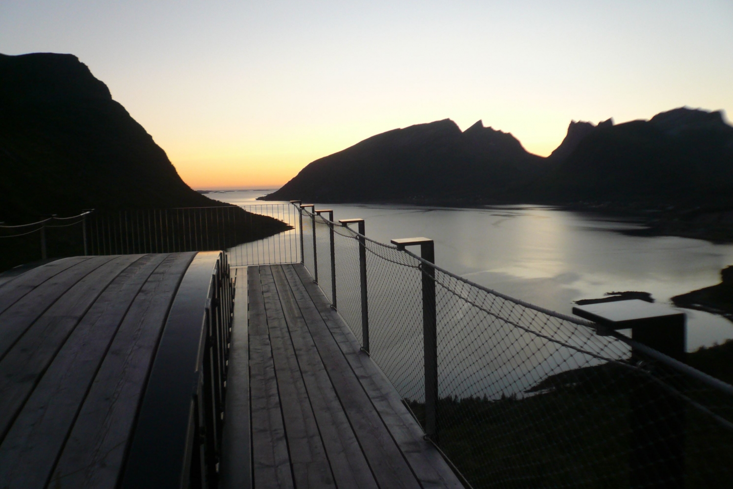 View point from Scenic route Senja