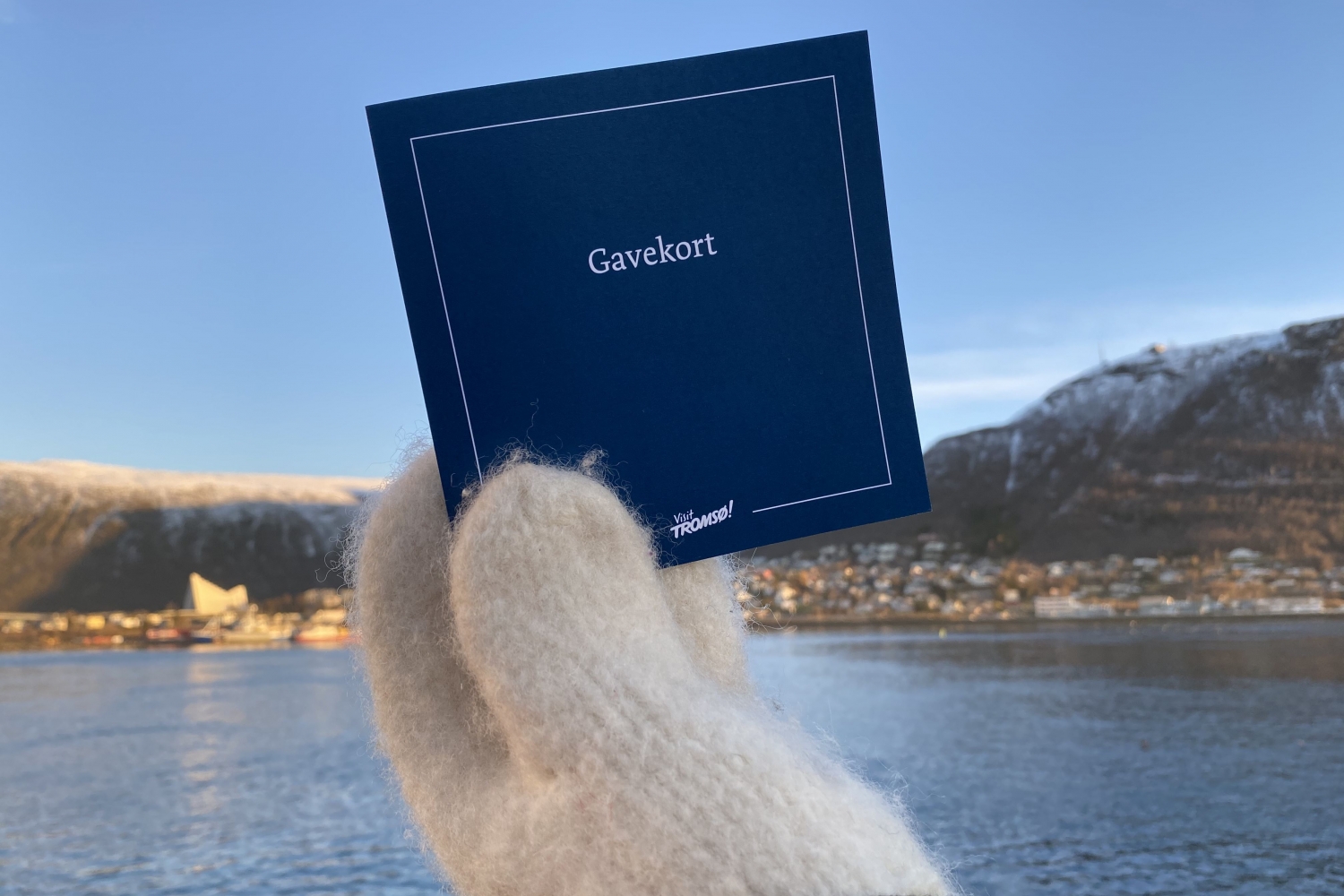 Gift card with Tromsø in the background
