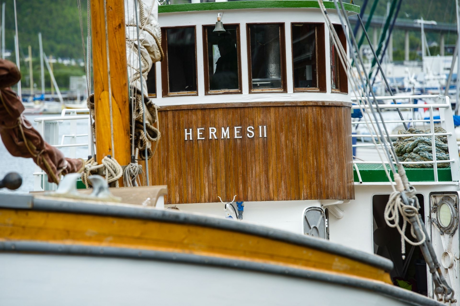 Hermes II at the harbor