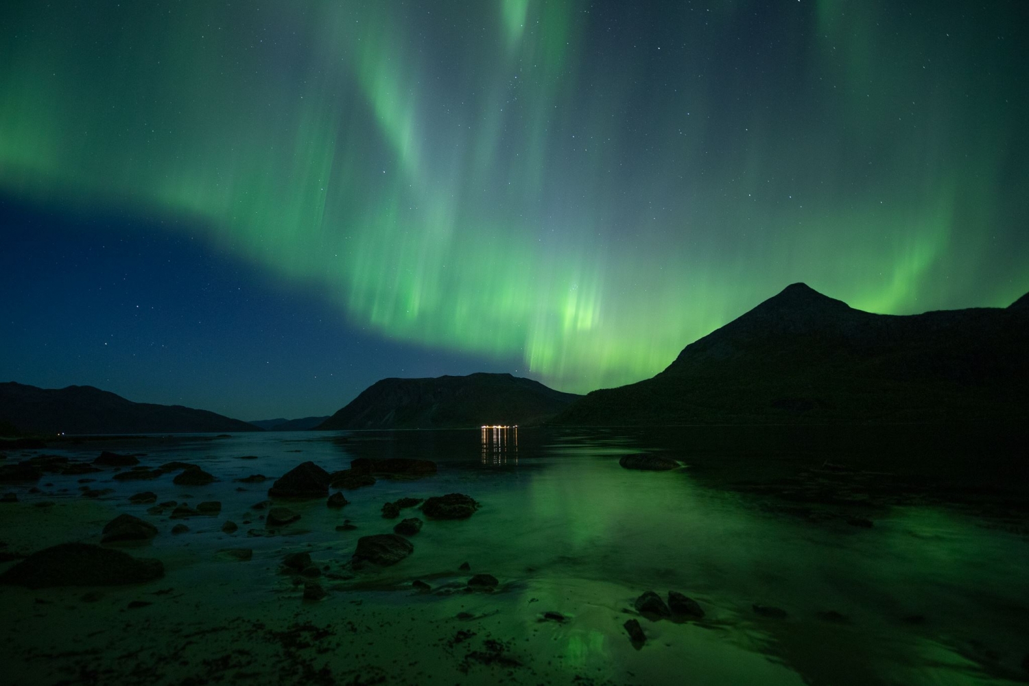 northern lights and beautiful fjord landscapes