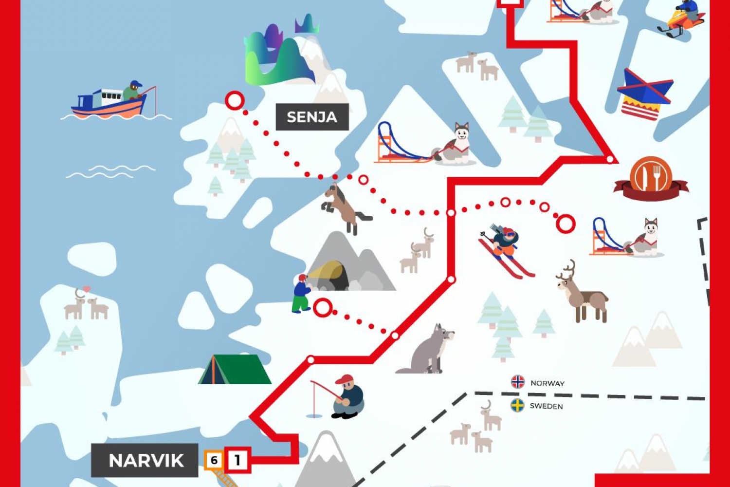 Arctic Route  Tromsø - Narvik - Tromsø 915