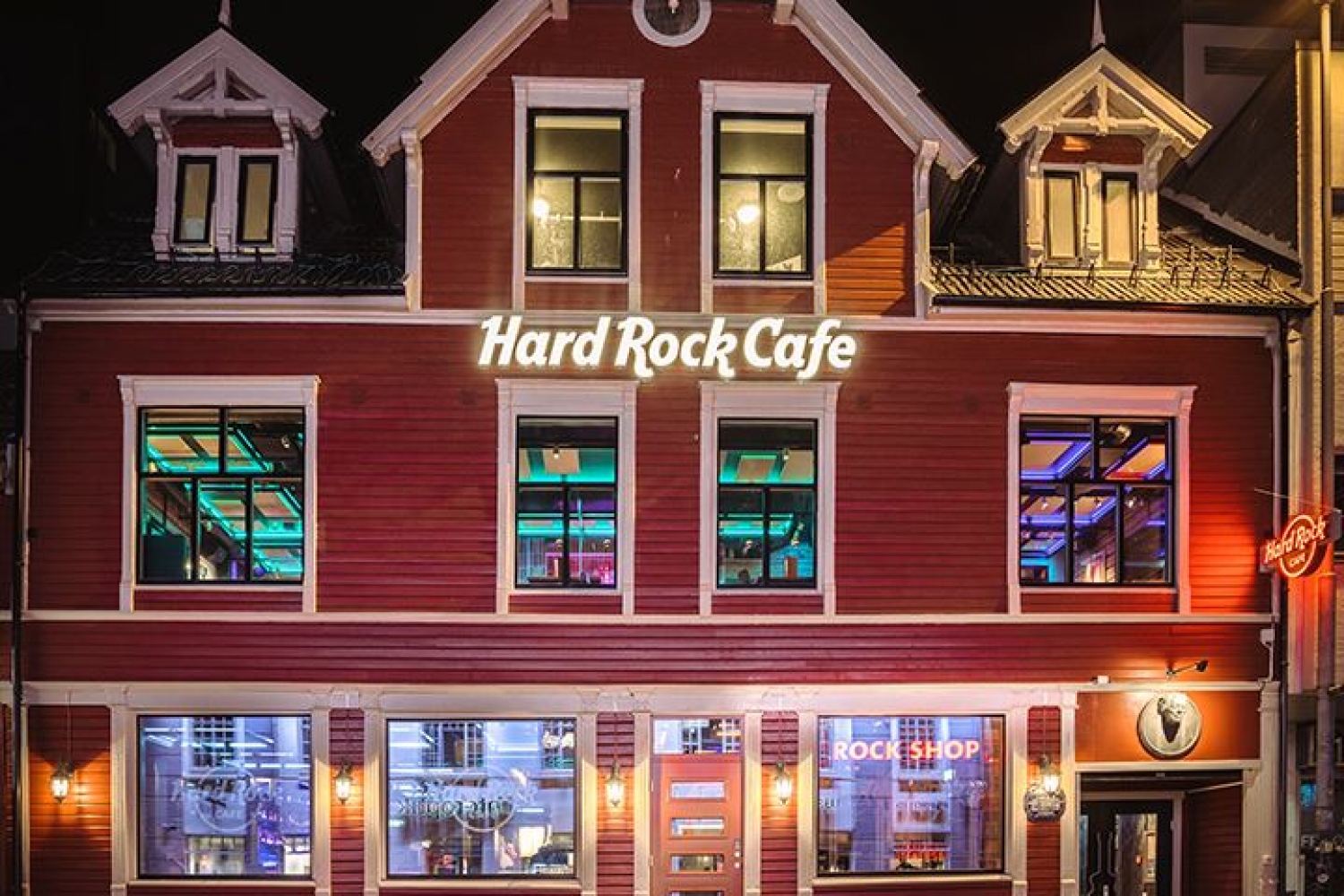 Utsiden av Hard Rock Cafe
